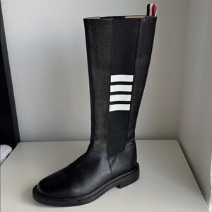Thom Browne Black Over the Knee Unisex Boots
